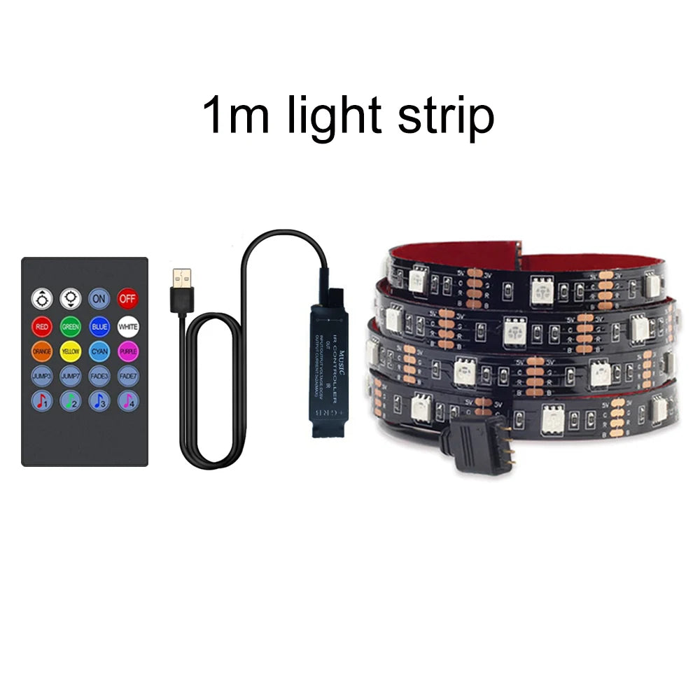 TV Backlight Music Sync USB Powered LED Strip Light
