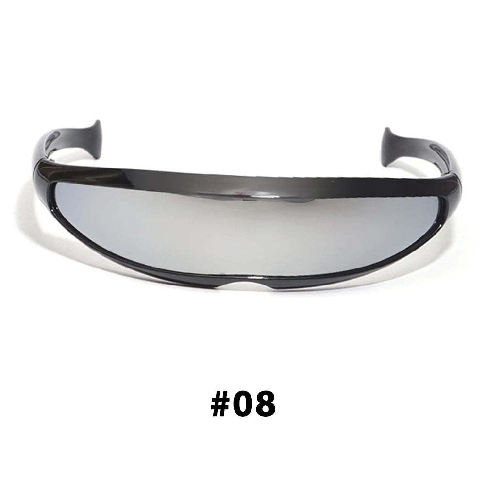 New Futuristic Narrow Cyclops Sunglasses Laser Eyeglasses UV400