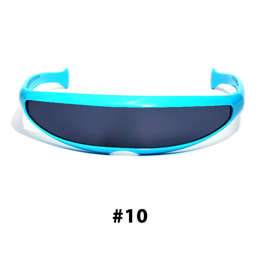 New Futuristic Narrow Cyclops Sunglasses Laser Eyeglasses UV400