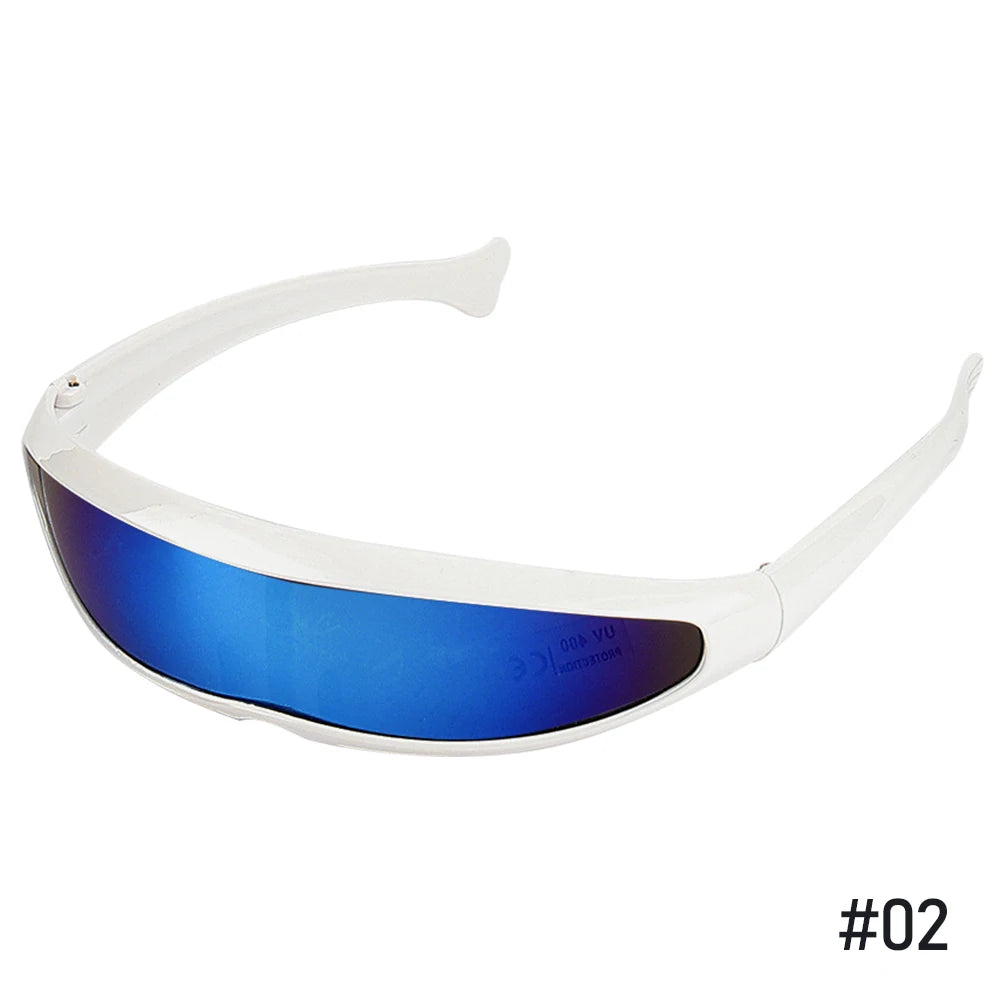New Futuristic Narrow Cyclops Sunglasses Laser Eyeglasses UV400