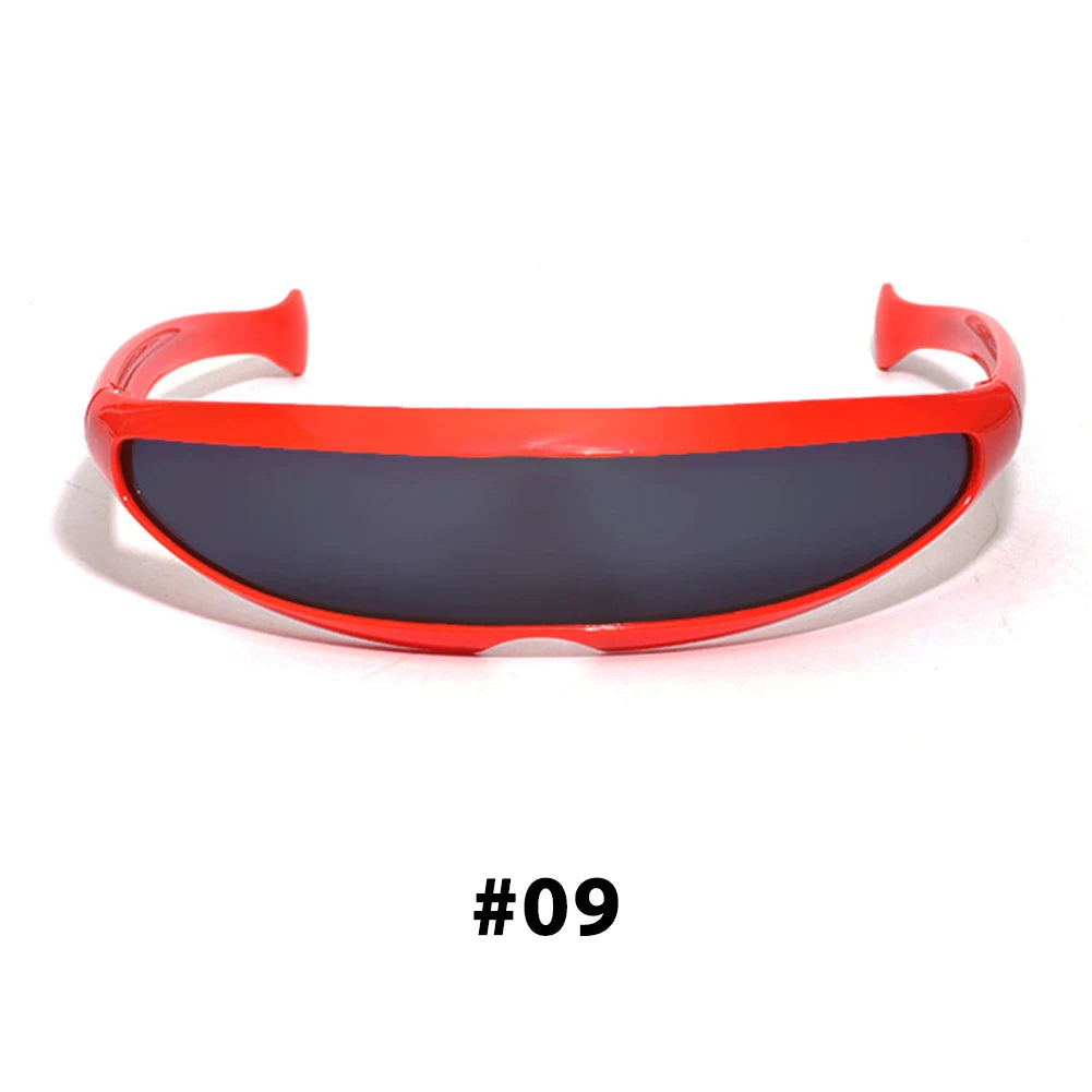 New Futuristic Narrow Cyclops Sunglasses Laser Eyeglasses UV400