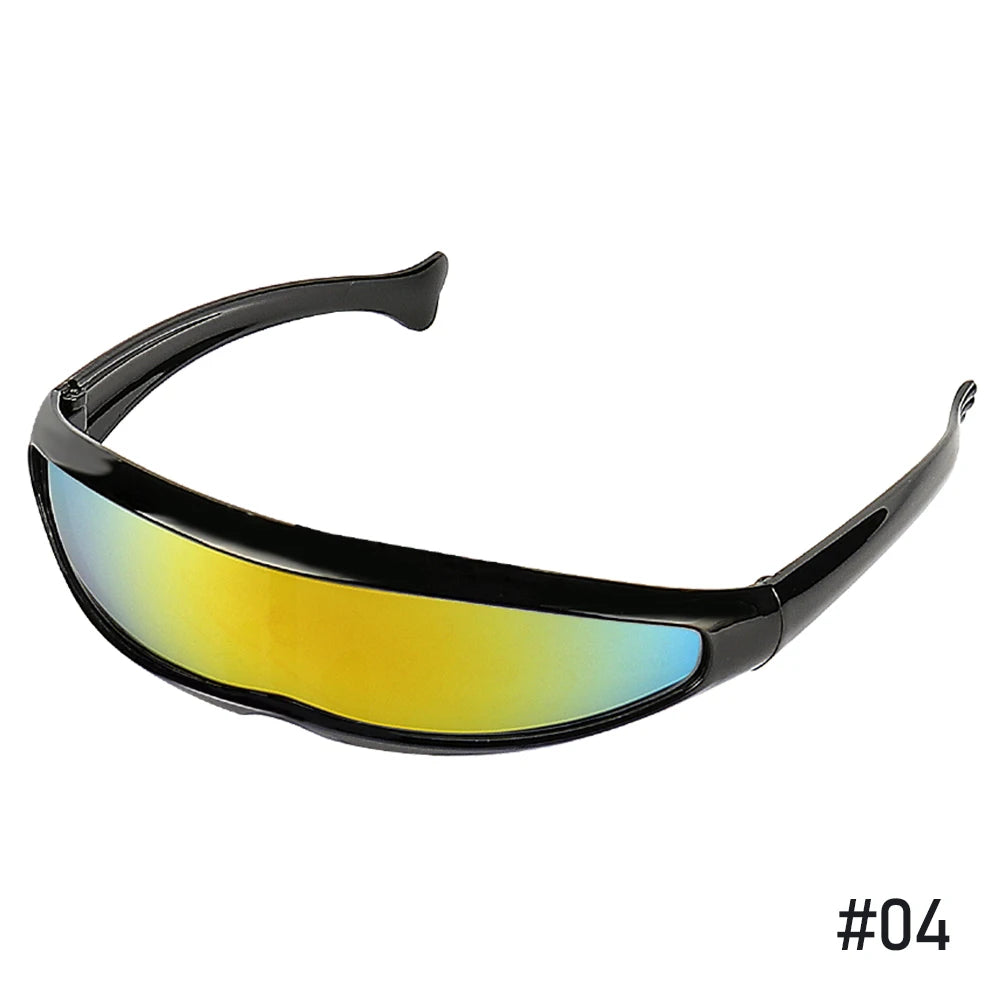 New Futuristic Narrow Cyclops Sunglasses Laser Eyeglasses UV400