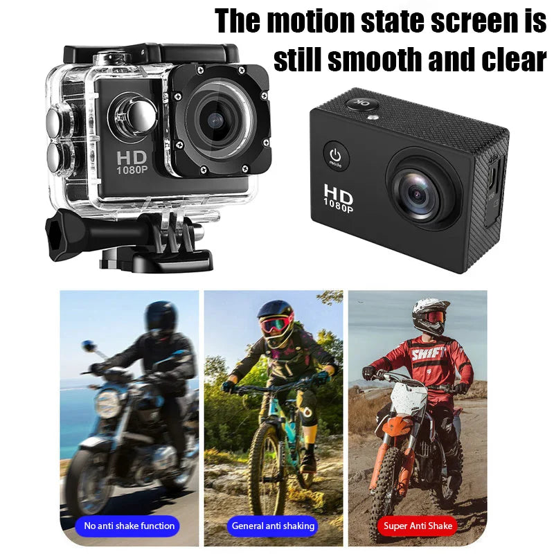 4K Ultra HD Action Camera 3MP 900mAh Underwater Waterproof