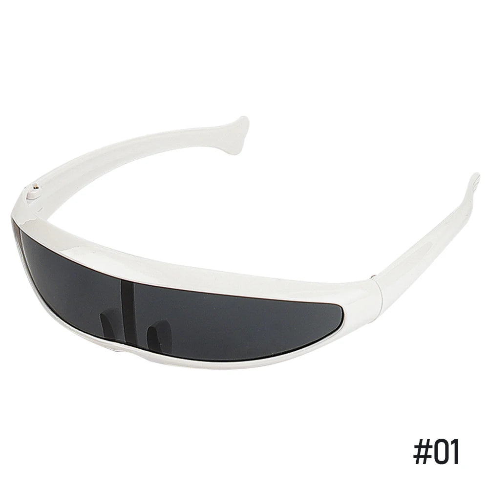 New Futuristic Narrow Cyclops Sunglasses Laser Eyeglasses UV400