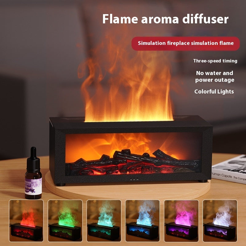 3D Flame Fireplace Machine - Large Fog Home Humidifier