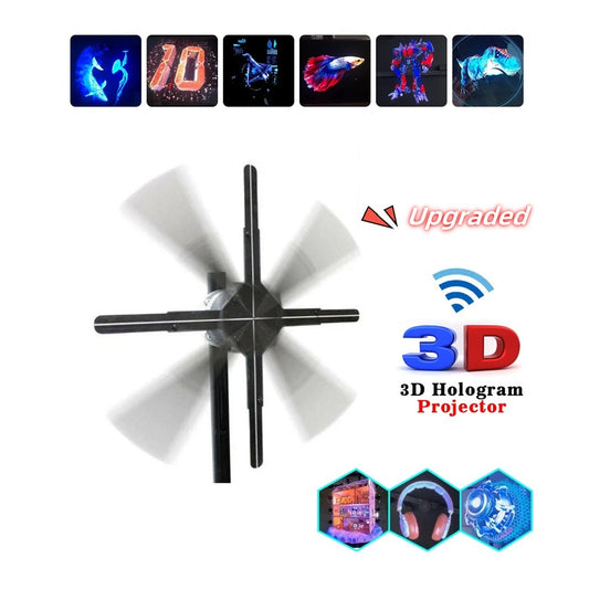 Upgraded Naked Eye 3D Holographic  Fan - Stunning  Advertising Display