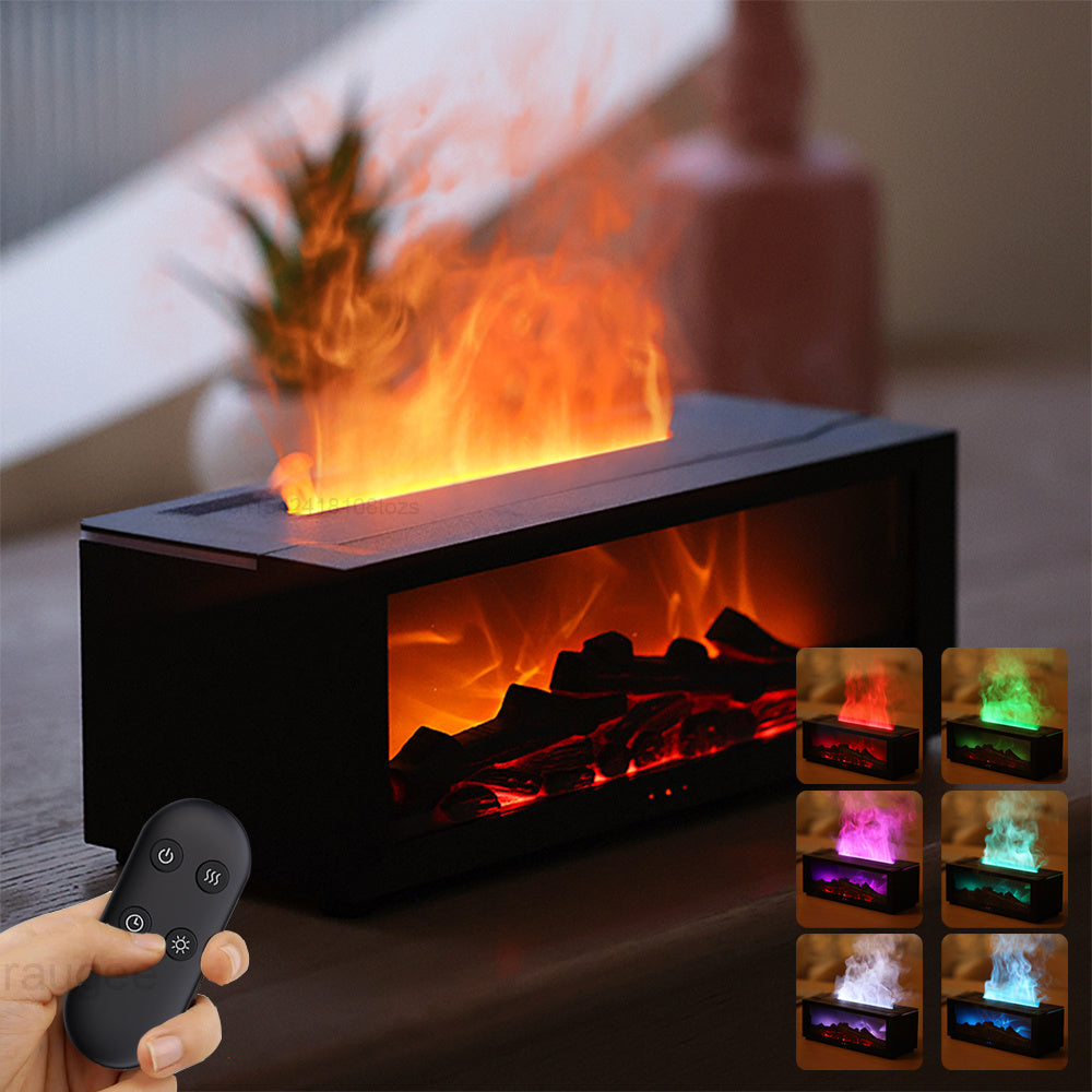 3D Flame Fireplace Machine - Large Fog Home Humidifier