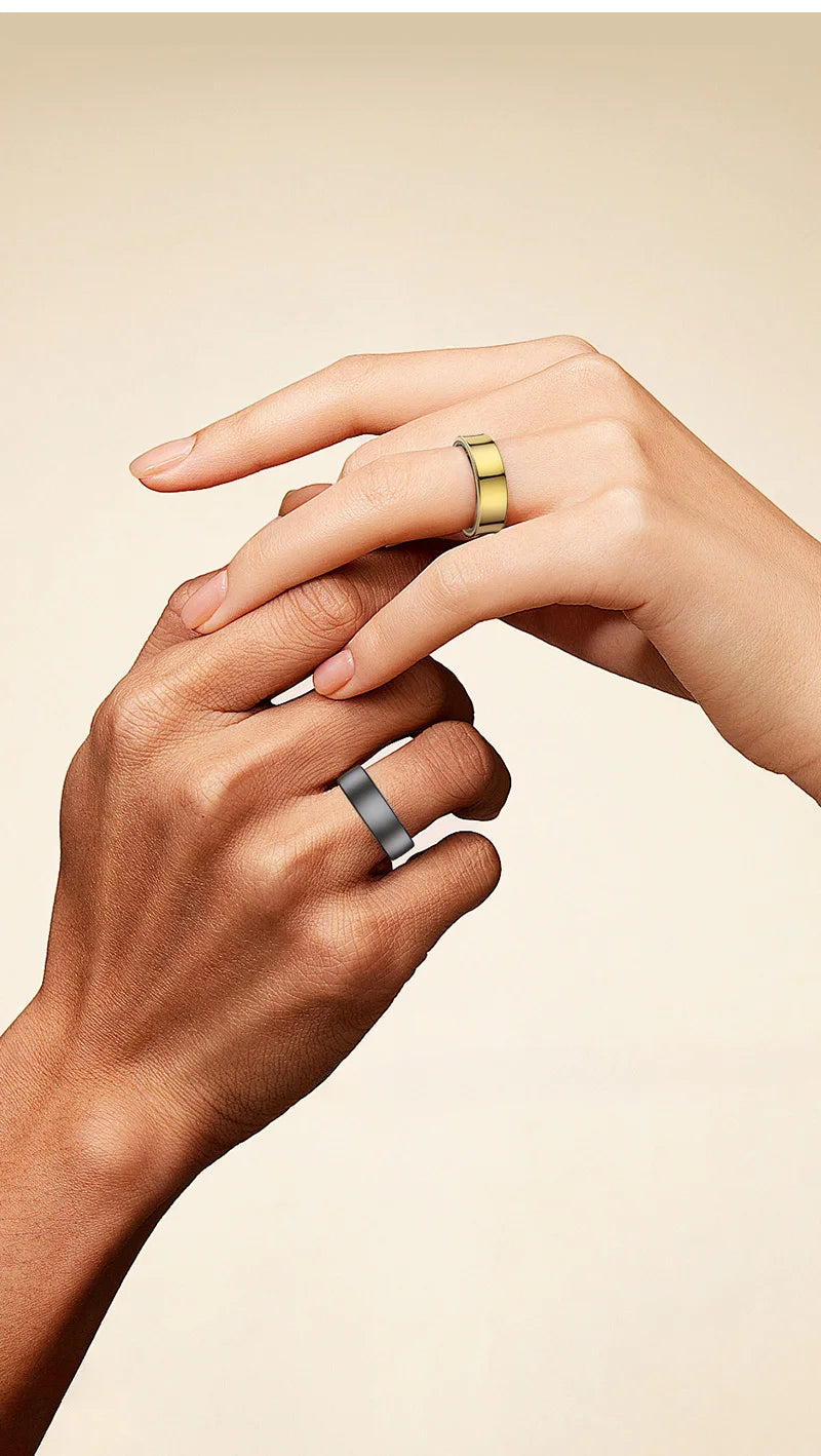 R10 Smart Ring For Men Women with Wireless Charging,SkinTemperature Health and Sleep Monitor,Multi-sport Modes For Andriod IOS