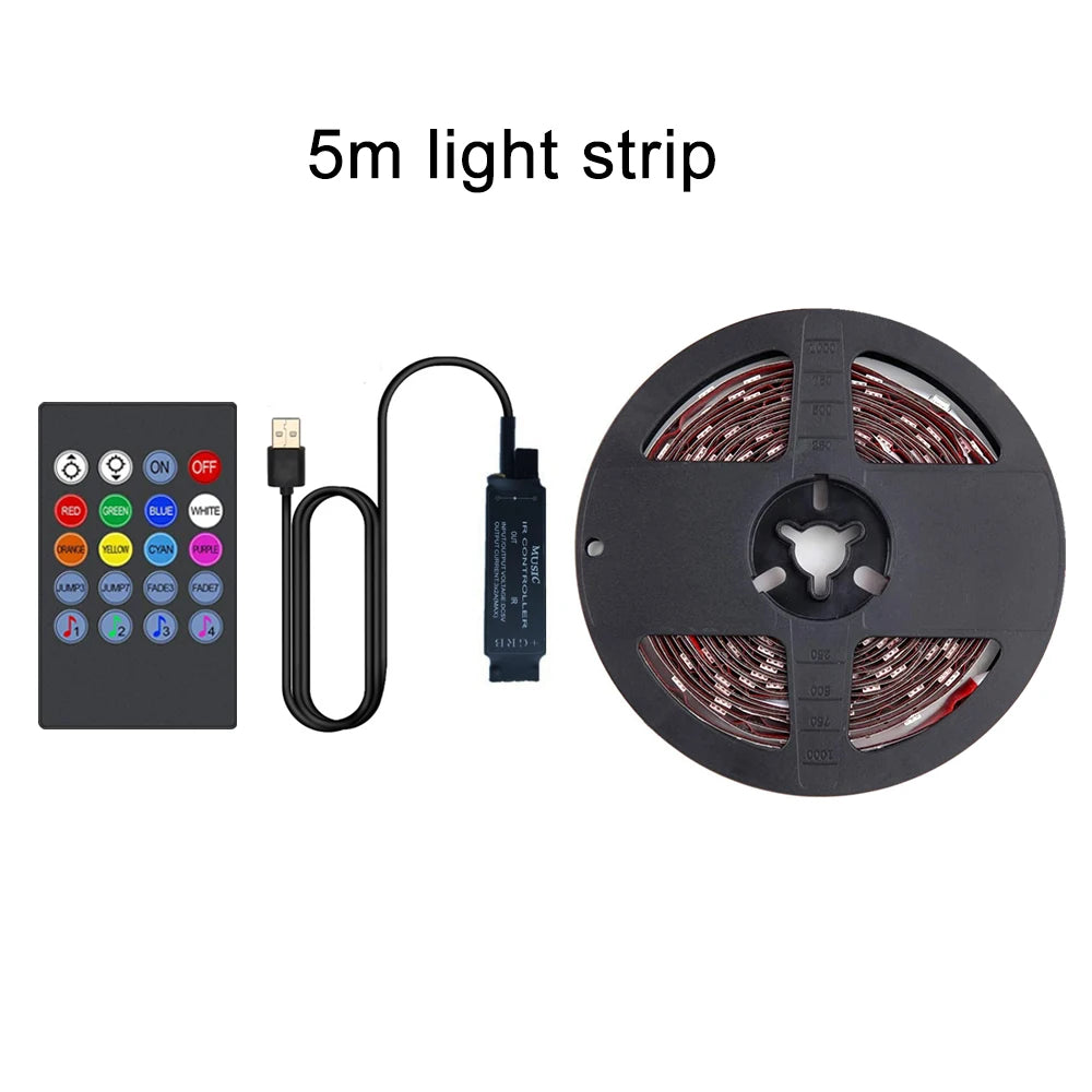TV Backlight Music Sync USB Powered LED Strip Light