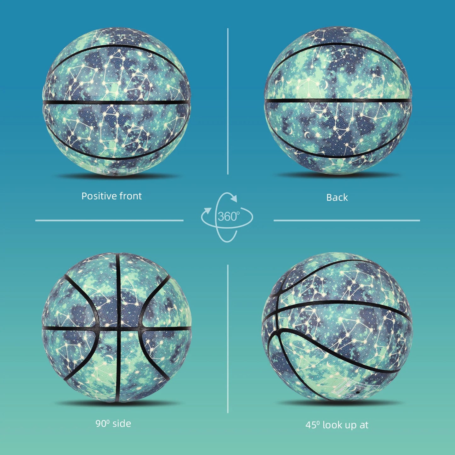 Glowing Green Basketball