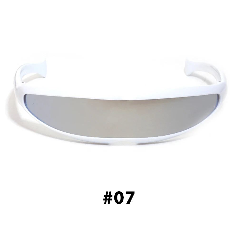 New Futuristic Narrow Cyclops Sunglasses Laser Eyeglasses UV400