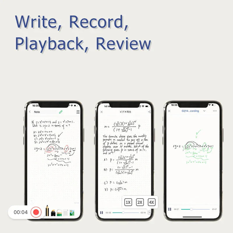 Newyes syncpen4 Erasable Reusable Smartpen Set Smart Notebook Intelligent and precise writing system Supports offline storage